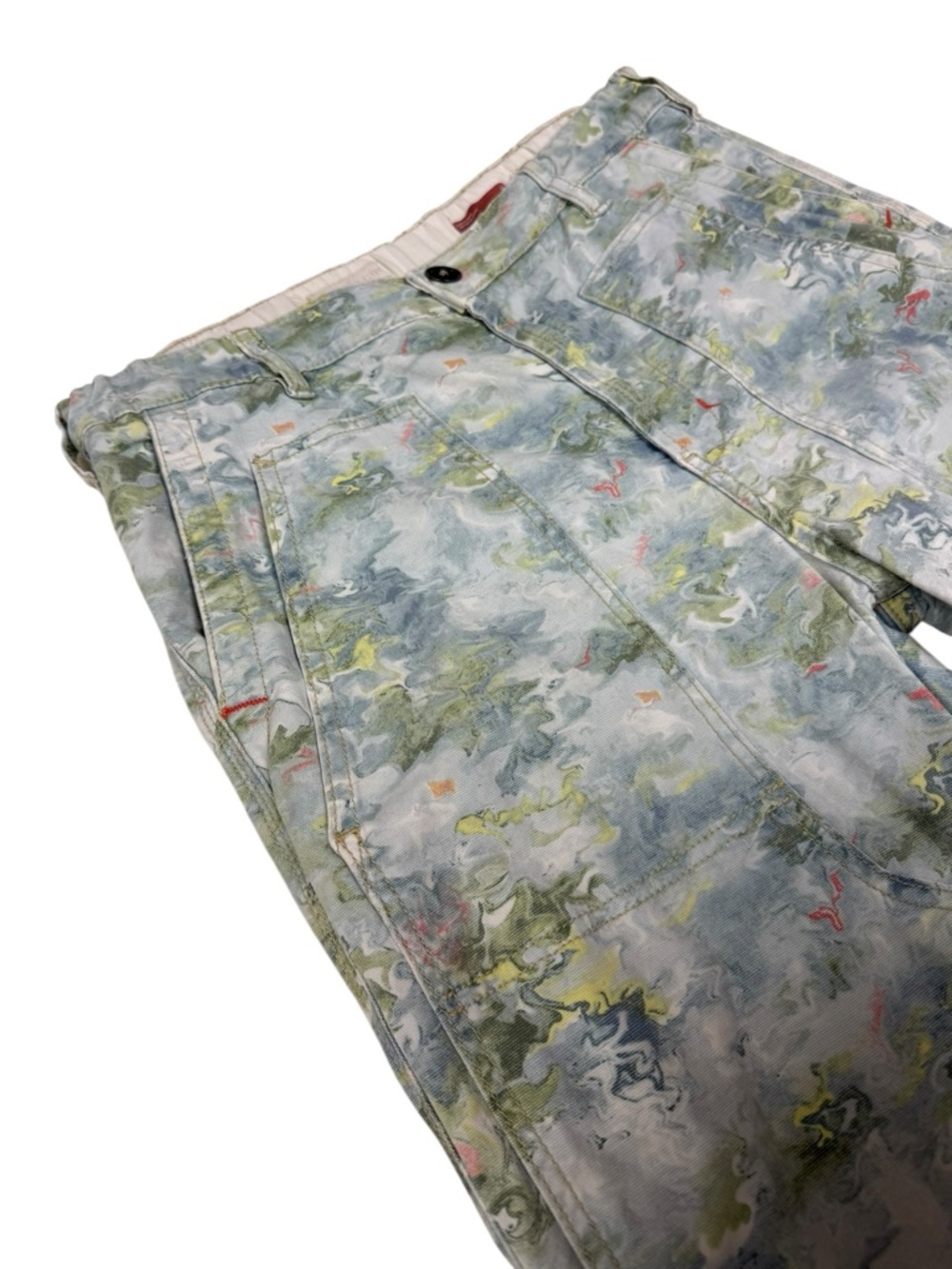 Pilcro The Roamer Pants | Lily Pad Pond Painted Water Colour - Size 28 - Picture 5 of 16